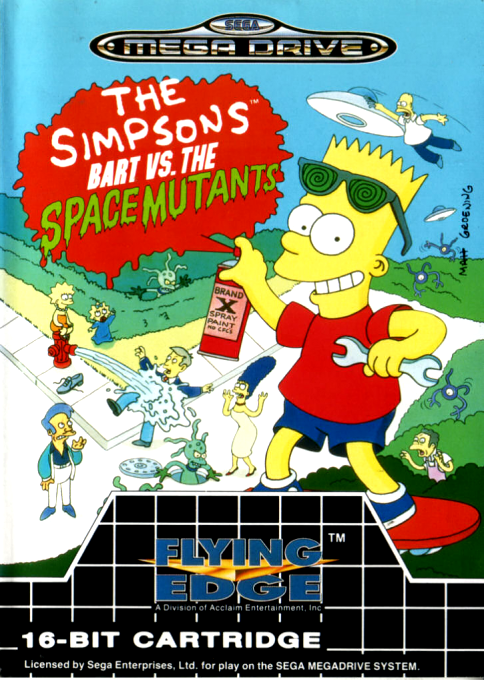Simpsons - Bart Vs. The Space Mutants, The — box-2D (EU)