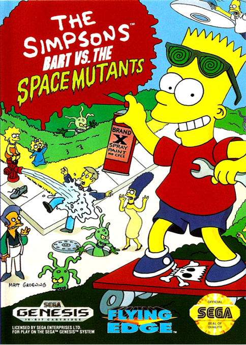 Simpsons - Bart Vs. The Space Mutants, The box art