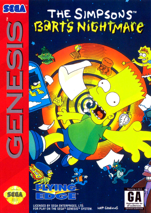 Simpsons - Bart's Nightmare, The box art