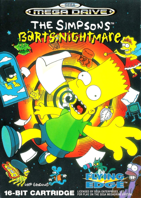 Simpsons - Bart's Nightmare, The — box-2D (EU)