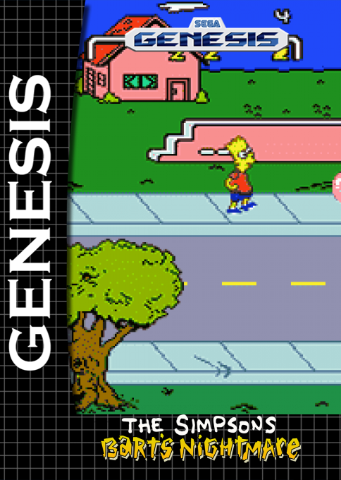 Simpsons - Bart's Nightmare, The — box-2D (SS)