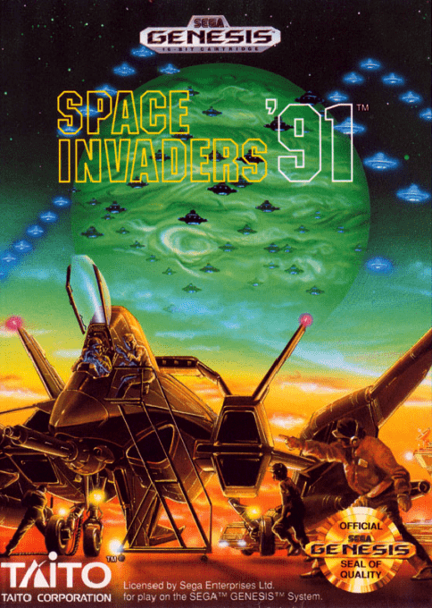 Space Invaders '91 box art