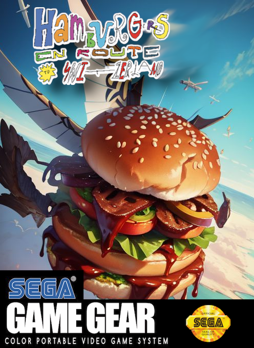 Hamburgers En Route to Switzerland box art