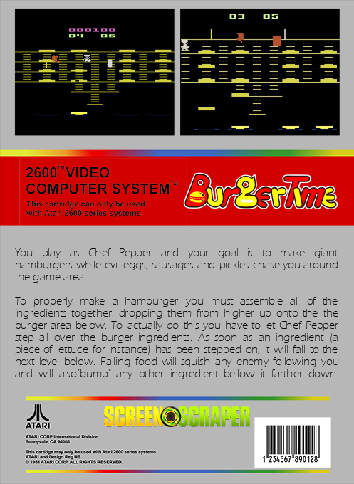 Burgertime — box-2D-back (SS)