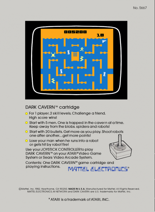 Dark Cavern — box-2D-back (US)