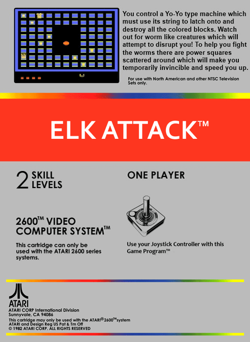 Elk Attack — box-2D-back (US)