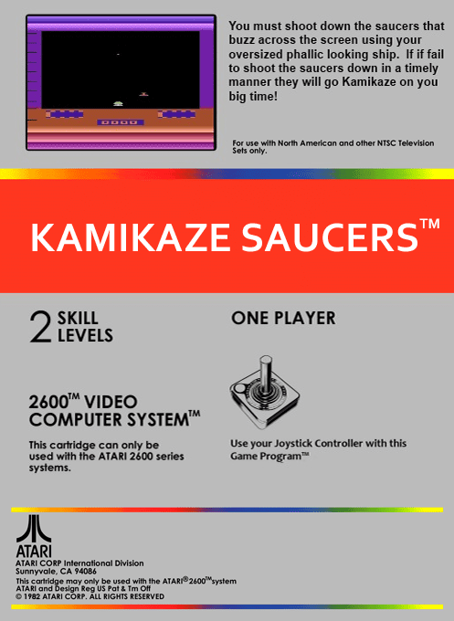 Kamikaze Saucers — box-2D-back (US)