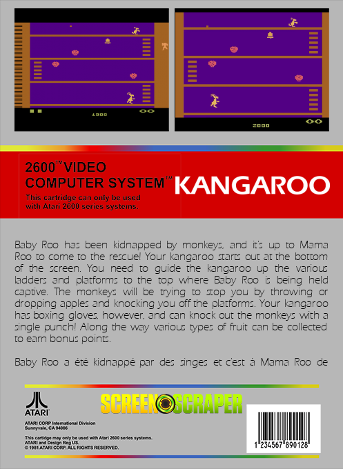 Kangaroo — box-2D-back (SS)