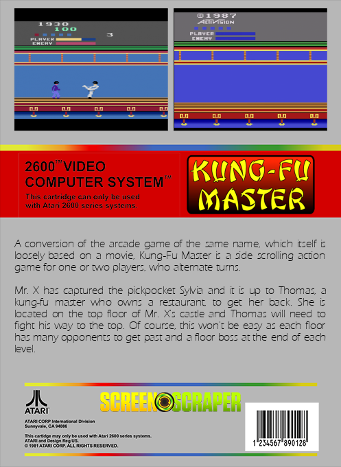 Kung-fu Master — box-2D-back (SS)