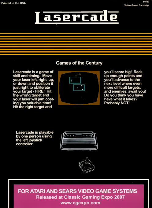 Lasercade — box-2D-back (US)