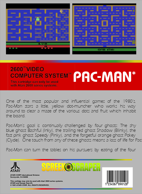 Pac-man — box-2D-back (SS)