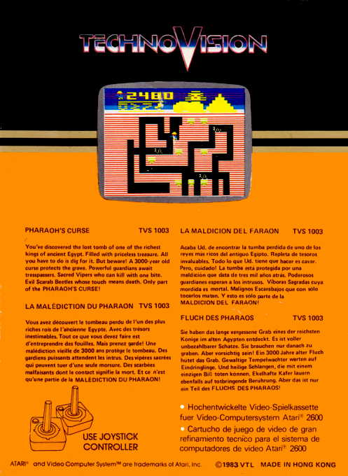 Pharaoh's Curse — box-2D-back (EU)