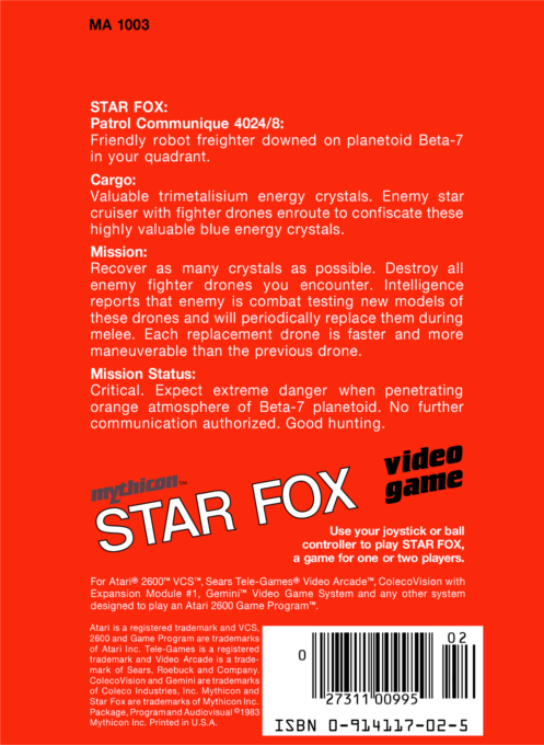 Star Fox — box-2D-back (US)