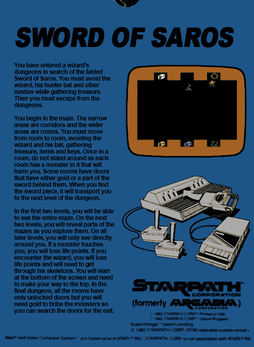 Sword Of Saros — box-2D-back (US)