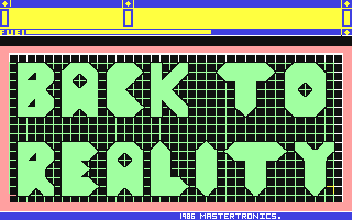 Back To Reality — sstitle (EU)