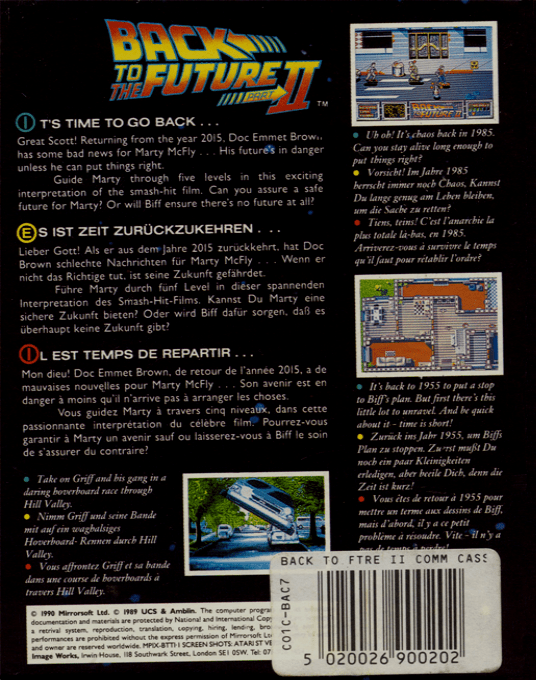 Back To The Future Part 2 — box-2D-back (EU)