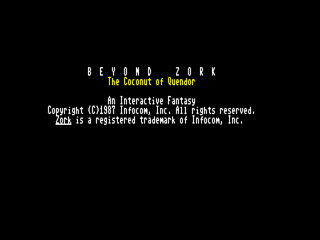 Beyond Zork - The Coconut Of Quendor — sstitle (US)