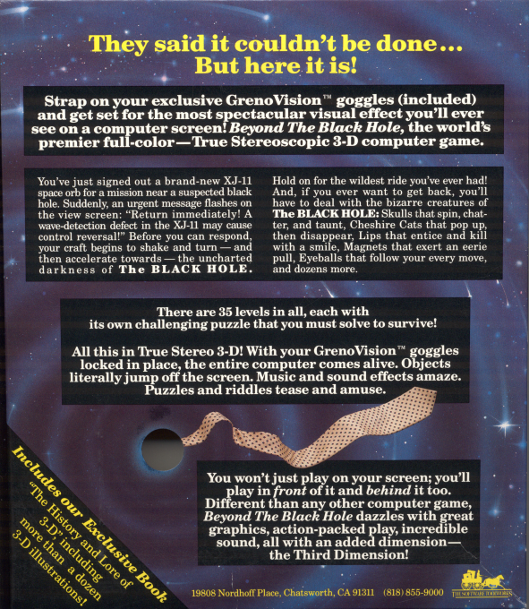 Beyond The Black Hole — box-2D-back (US)