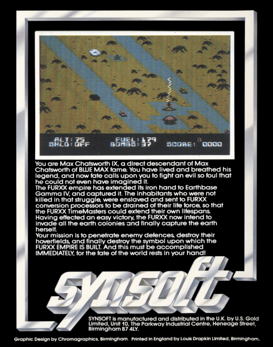 Blue Max 2001 — box-2D-back (EU)
