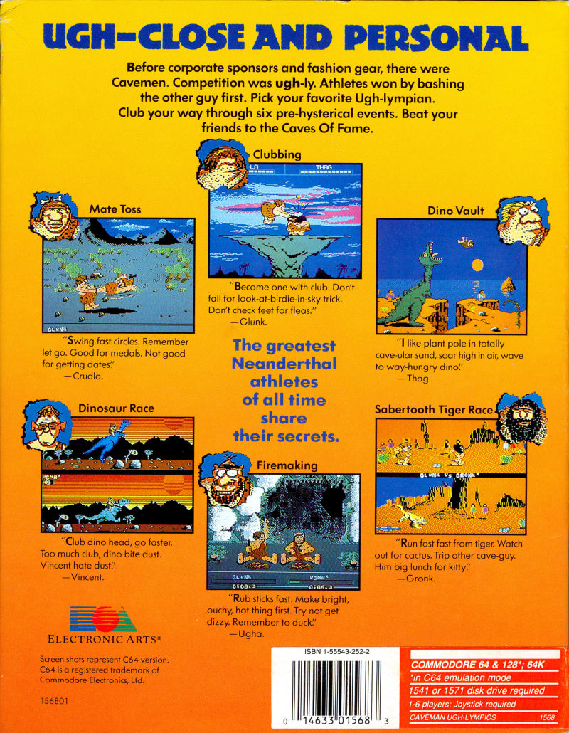 Caveman Ugh-lympics — box-2D-back (US)
