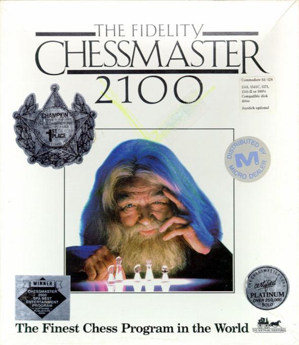 Fidelity Chessmaster 2100, The box art