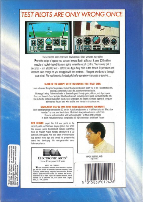 Chuck Yeager's Advanced Flight Trainer — box-2D-back (EU)