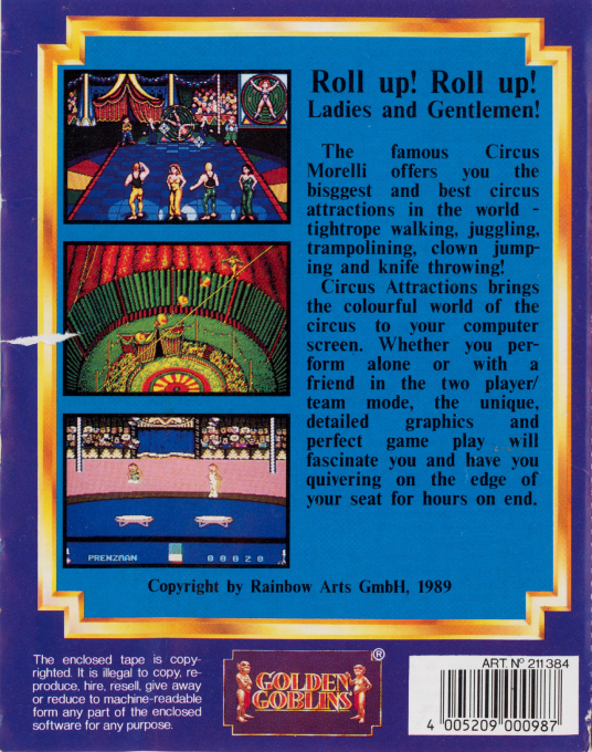 Circus Attractions — box-2D-back (EU)