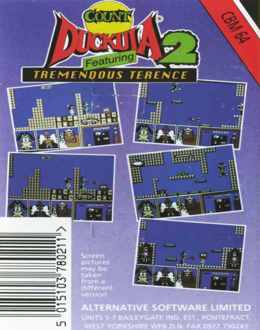 Count Duckula 2 Featuring Tremendous Terence — box-2D-back (EU)