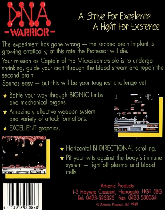 DNA Warrior — box-2D-back (EU)