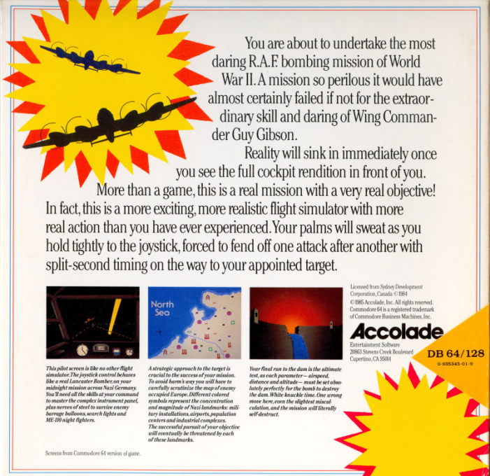 Dam Busters, The — box-2D-back (US)