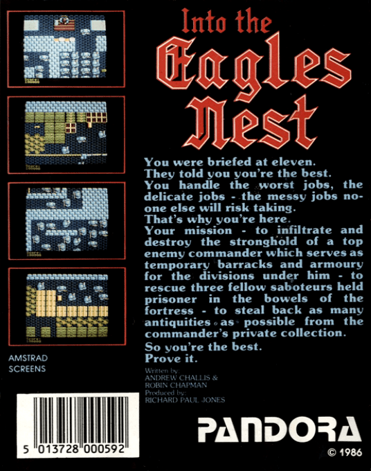 Into the Eagle's Nest — box-2D-back (EU)
