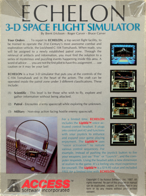 Echelon — box-2D-back (US)