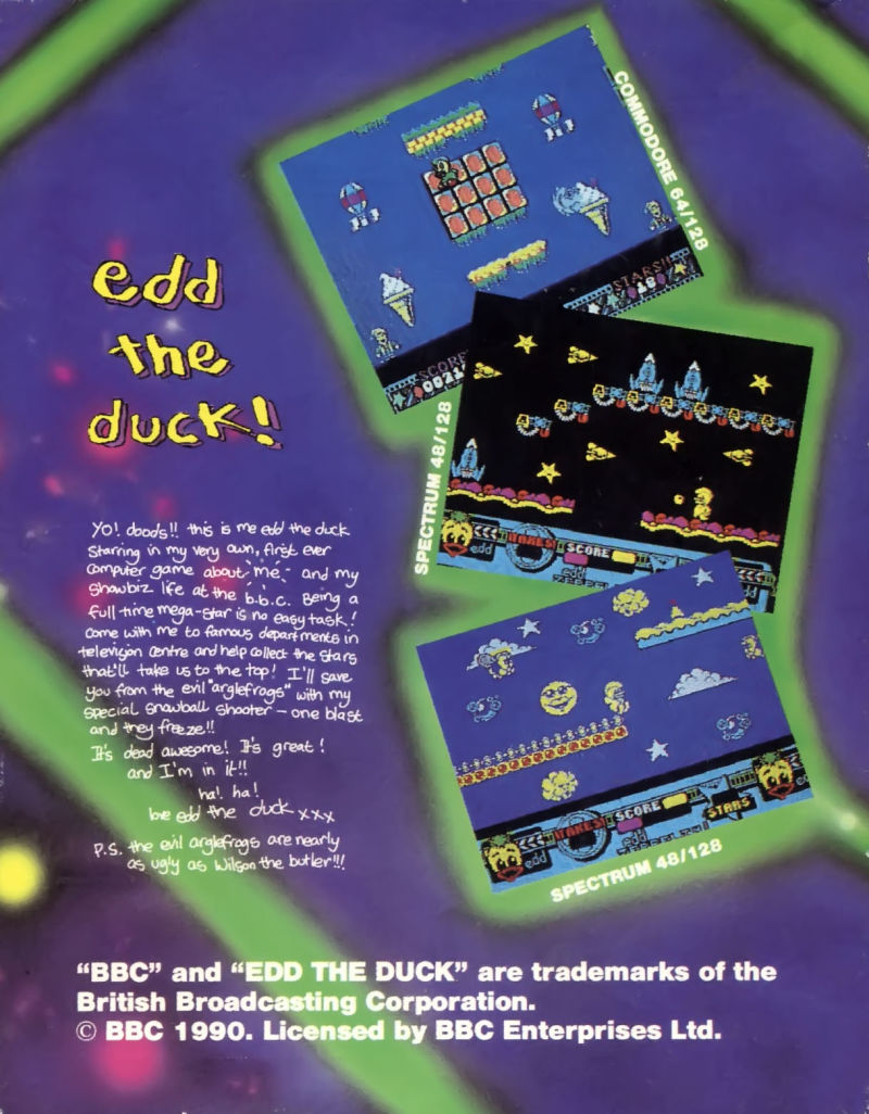 Edd The Duck! — box-2D-back (EU)