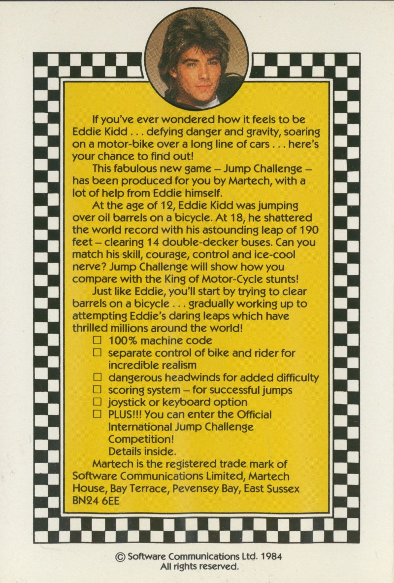 Eddie Kidd Jump Challenge — box-2D-back (EU)