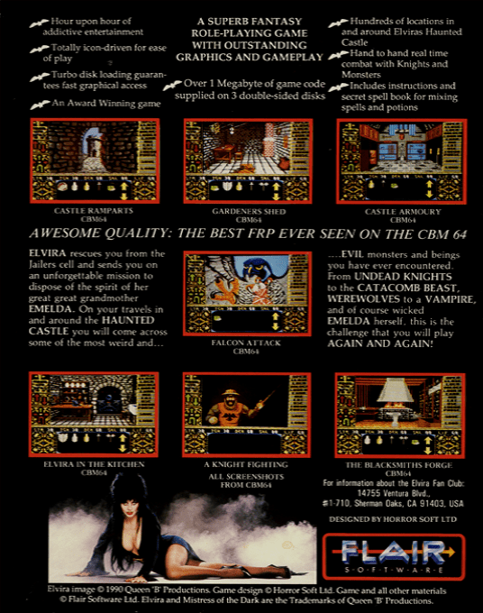 Elvira : Mistress of the Dark — box-2D-back (EU)
