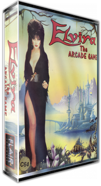 Elvira - The Arcade Game — box-3D (EU)