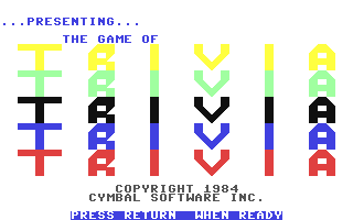 The Game Of Trivia : Entertainment Trivia — sstitle (WOR)