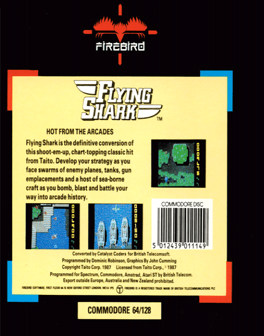 Flying Shark — box-2D-back (EU)