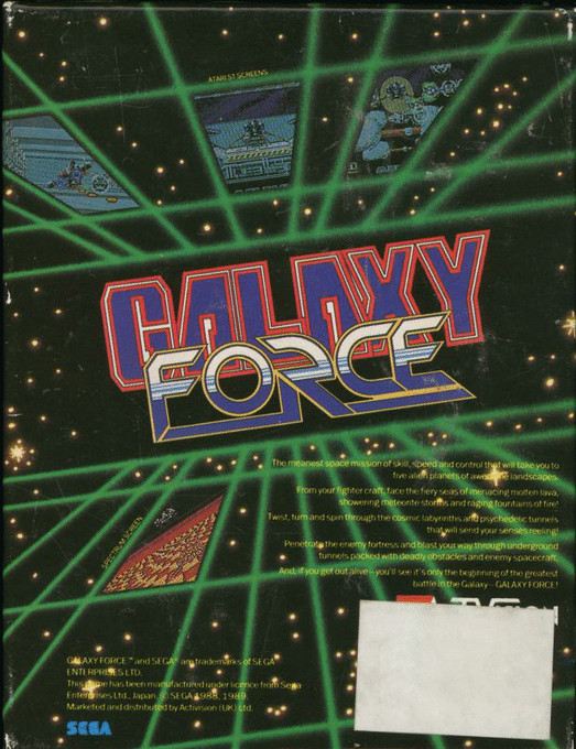 Galaxy Force II — box-2D-back (EU)