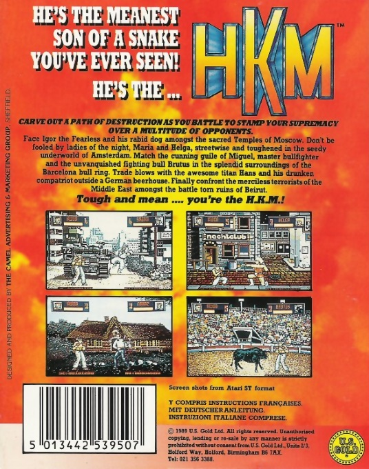 Human Killing Machine — box-2D-back (EU)