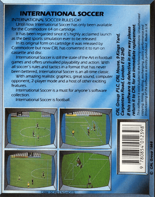 International Soccer — box-2D-back (EU)