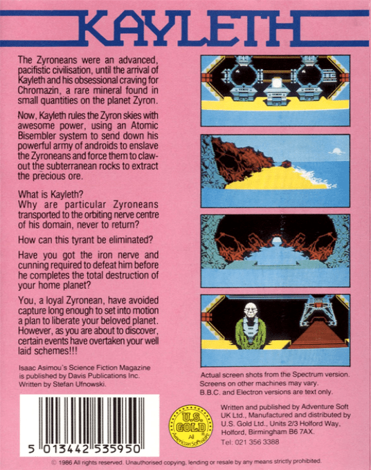 Kayleth — box-2D-back (EU)