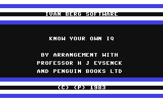 ZZZ(notgame):Know Your Own IQ — sstitle (WOR)