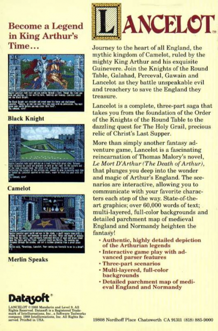 Lancelot — box-2D-back (US)