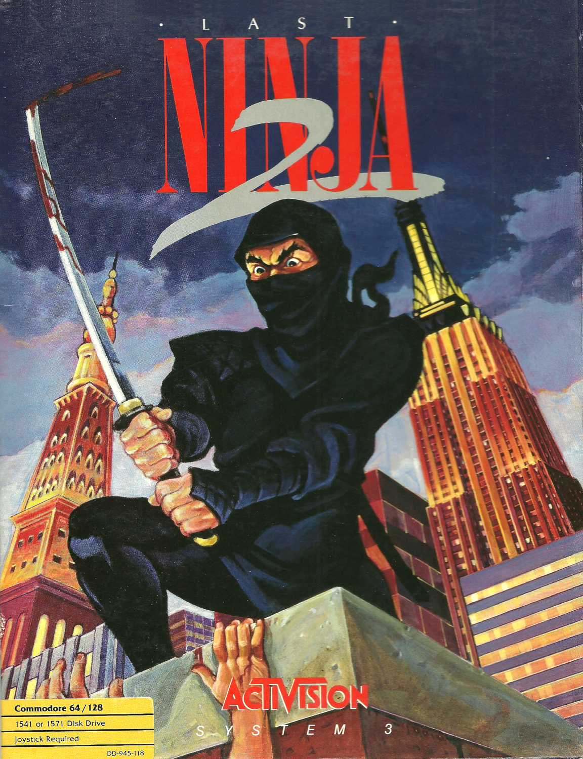 Last Ninja 2 : Back with a Vengeance box art