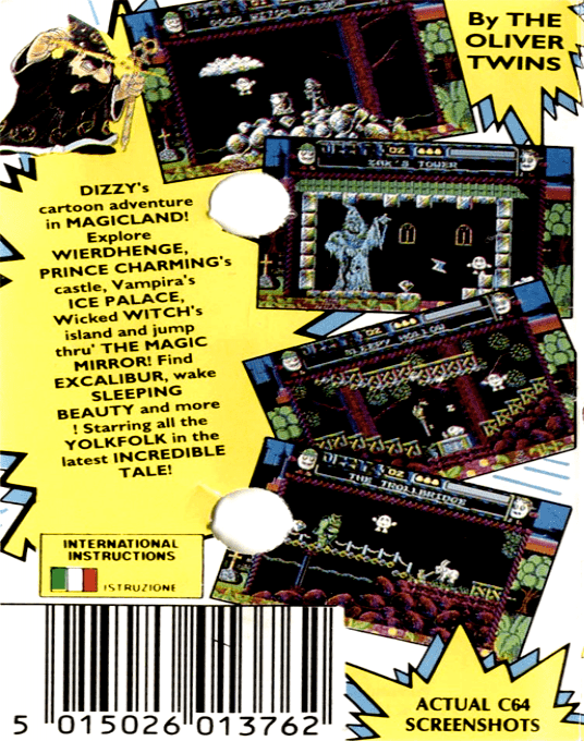 Dizzy 4 - Magicland Dizzy — box-2D-back (EU)