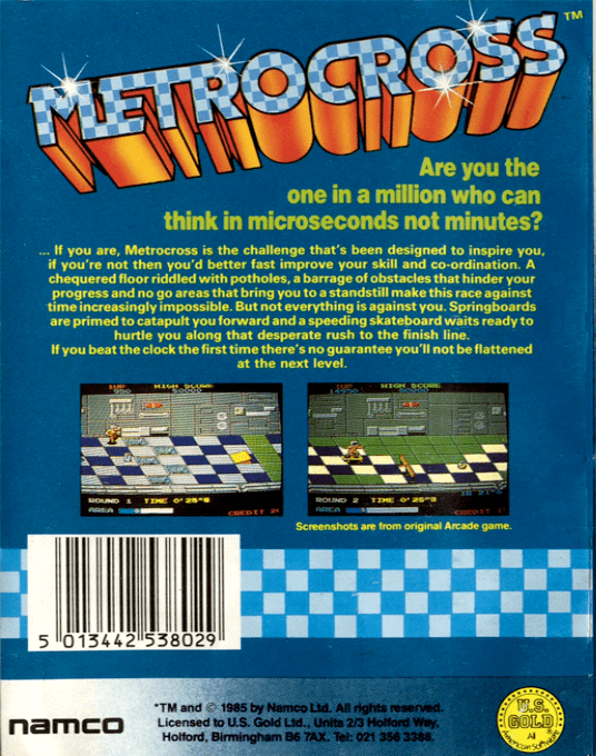 Metro Cross — box-2D-back (EU)