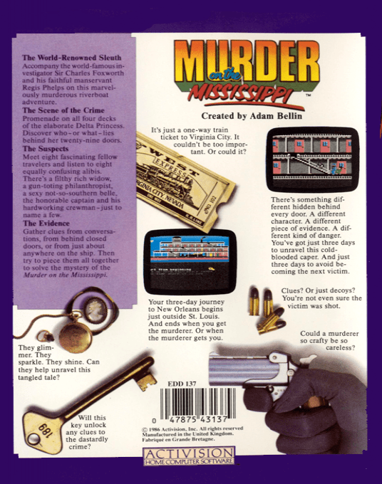 Murder on the Mississippi — box-2D-back (EU)