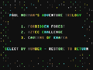 Paul Norman's Adventure Trilogy — ss (WOR)