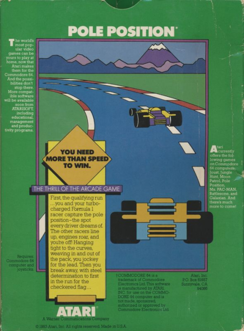 Pole Position — box-2D-back (US)